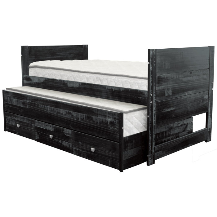 Harriet Bee Nailsworth Twin 3 Drawer Solid Wood Mate's & Captain's Bed